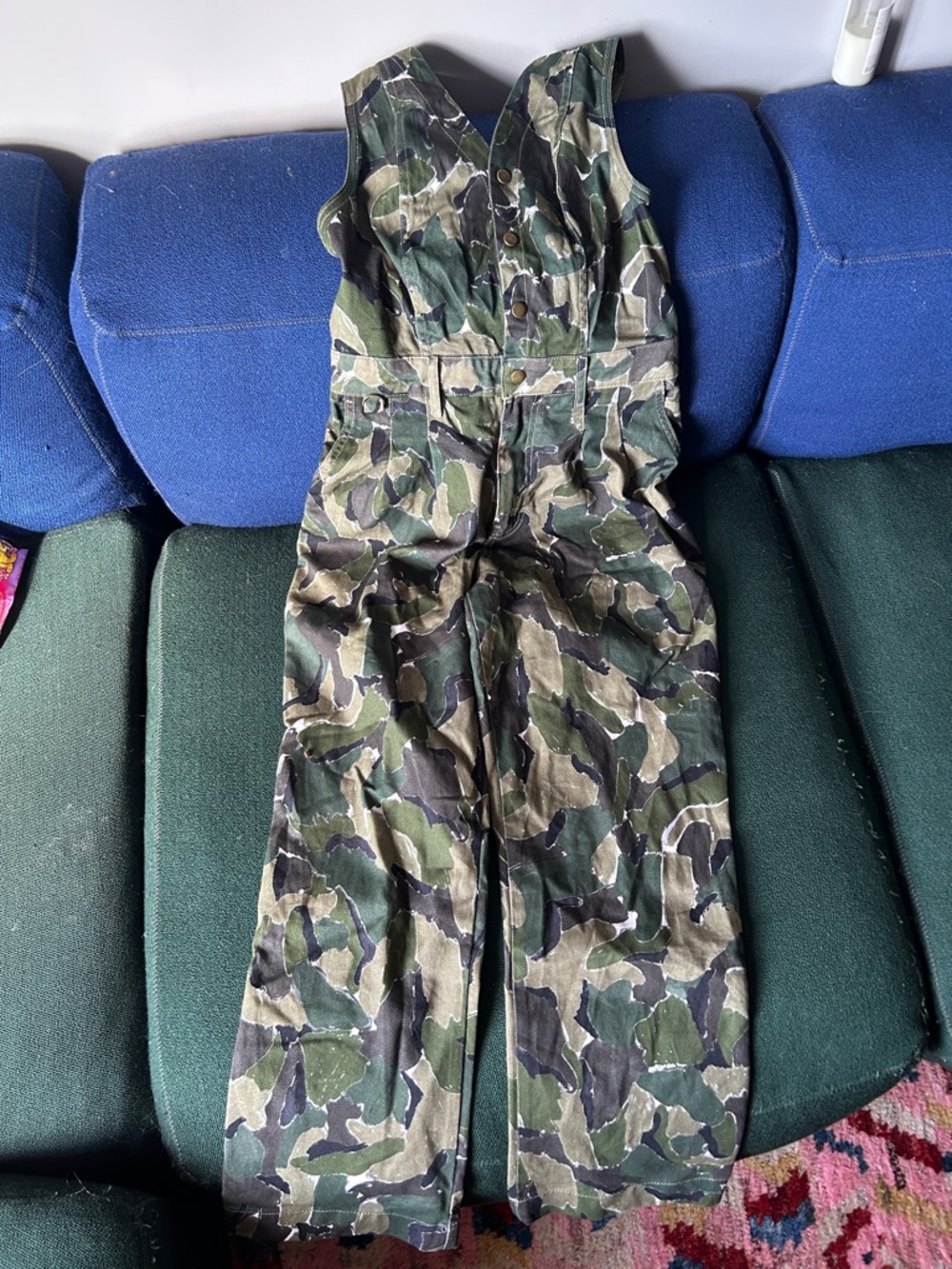 SUK workwear One-Piece Overalls - Green Camouflage